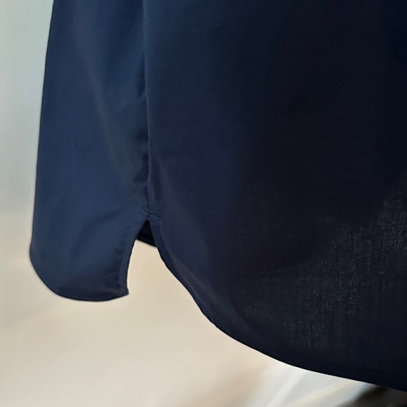 ISSAC MIZRAHI | Cotton Blue Women's Top - Picture 7 of 12